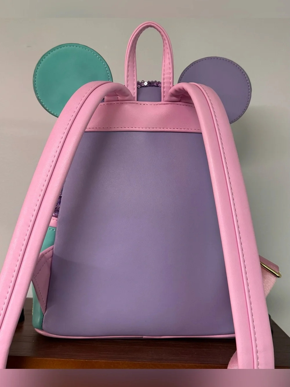 MMMA Mickey Mouse Main Attraction It’s a Small World Loungefly Mini Backpack